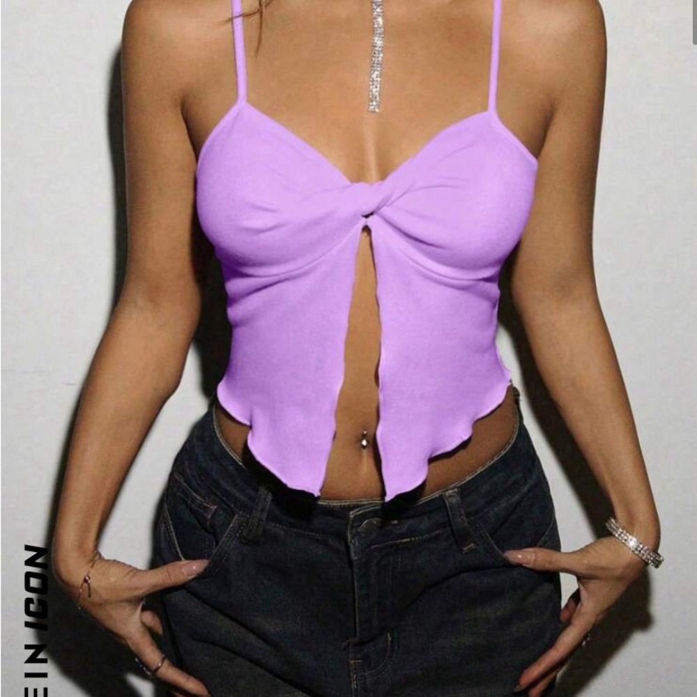 Women's Lavender Spaghetti Strap Top